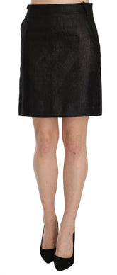 GF Ferre Black High Waist Curdoroy A-line Mini Skirt -   -  GF Ferre.